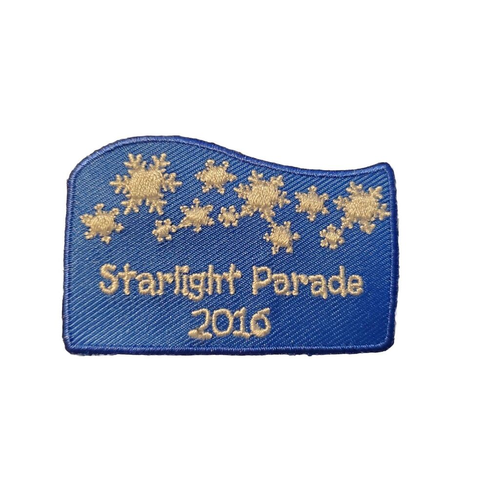 Disney Starlight Parade 2016 Patch | 2.5" W x 1.5" H Embroidered Memorabilia